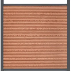 vidaXL Vallas De Jardín-Panel de valla WPC marrón 353x186 cm