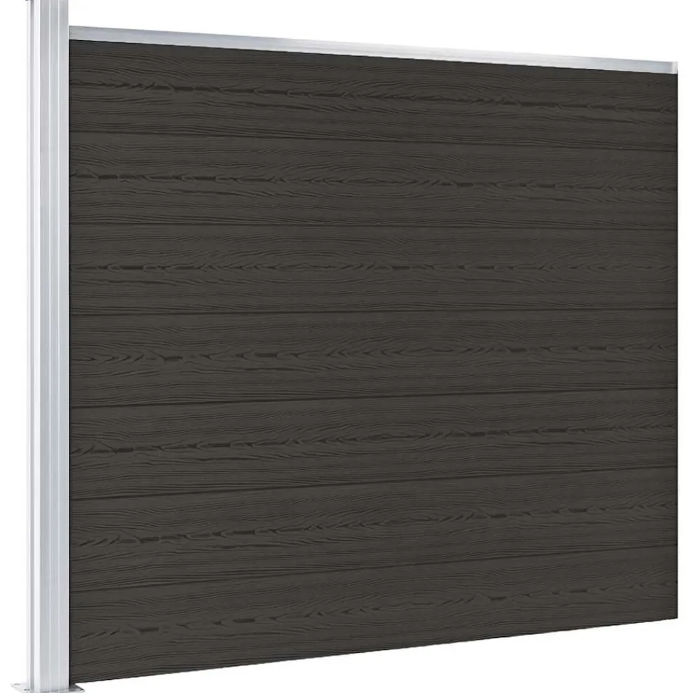 vidaXL Vallas De Jardín-Panel de valla WPC 175x146 cm