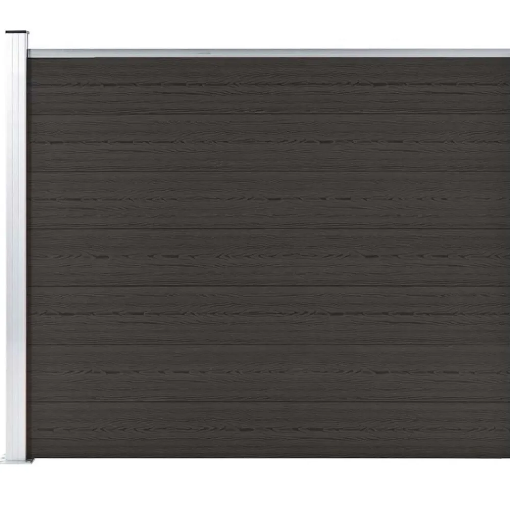 vidaXL Vallas De Jardín-Panel de valla WPC 175x146 cm