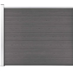 vidaXL Panel de valla WPC 175x146 cm Gris