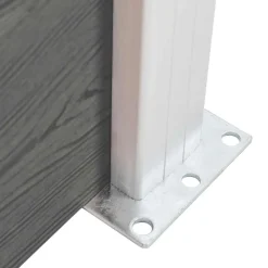 vidaXL Panel de valla WPC 175x146 cm Gris