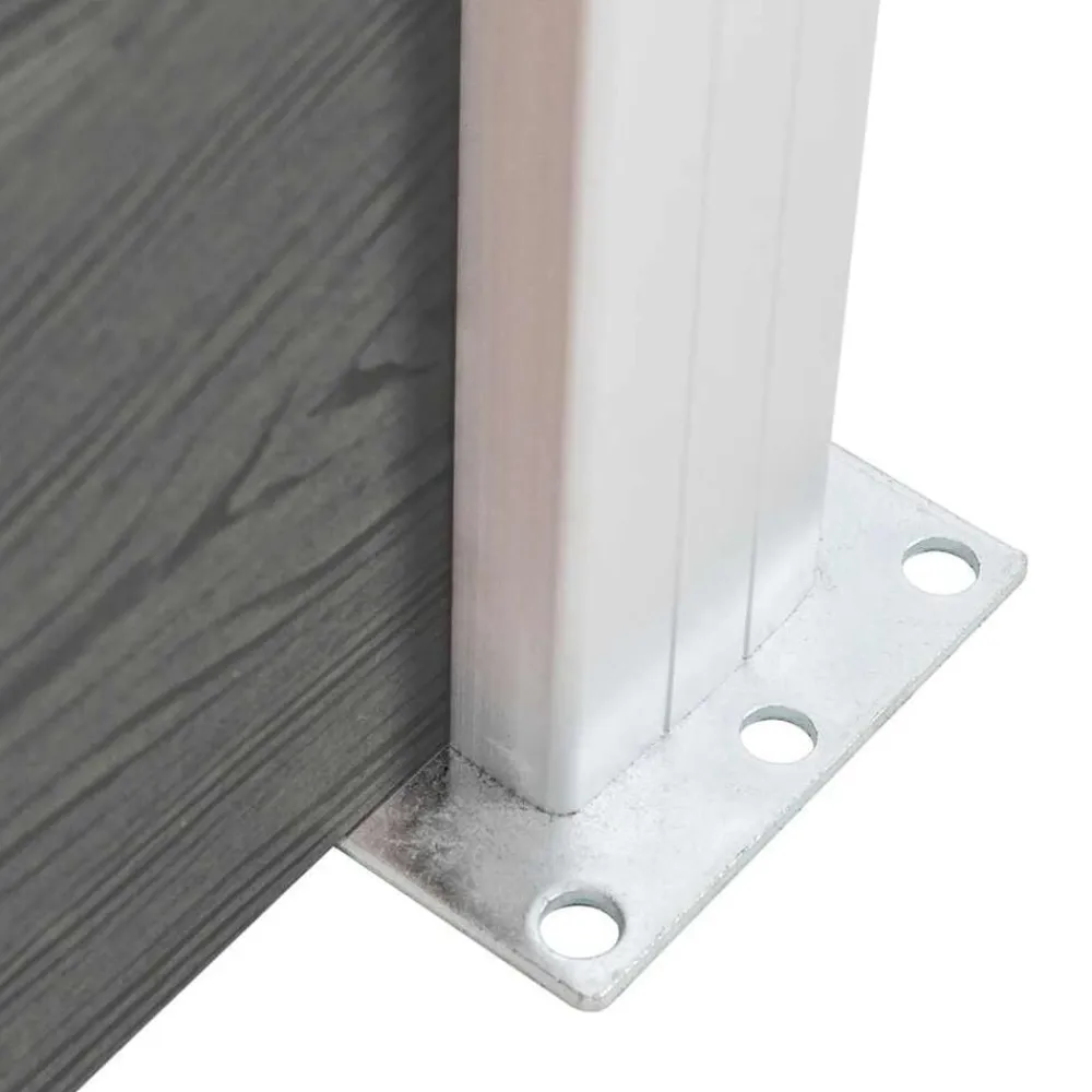 vidaXL Panel de valla WPC 175x146 cm Gris