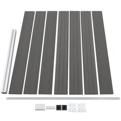vidaXL Panel de valla WPC 175x146 cm Gris