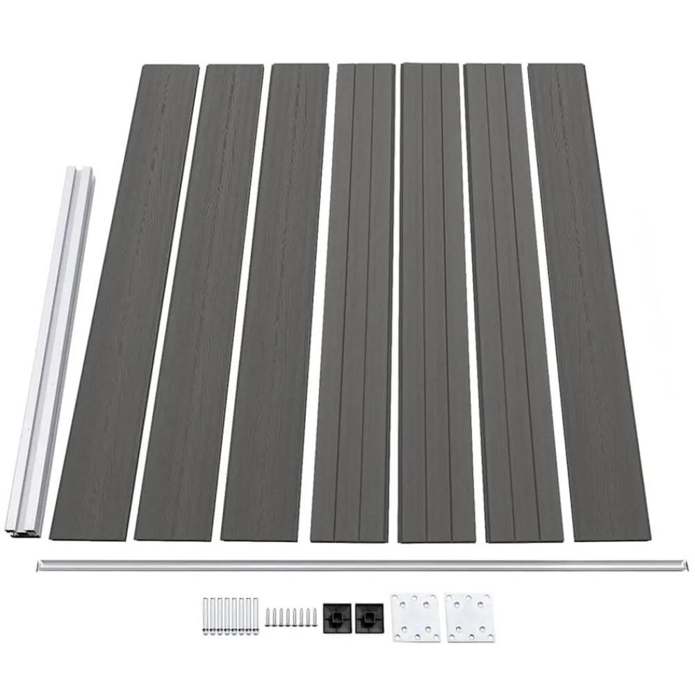 vidaXL Panel de valla WPC 175x146 cm Gris