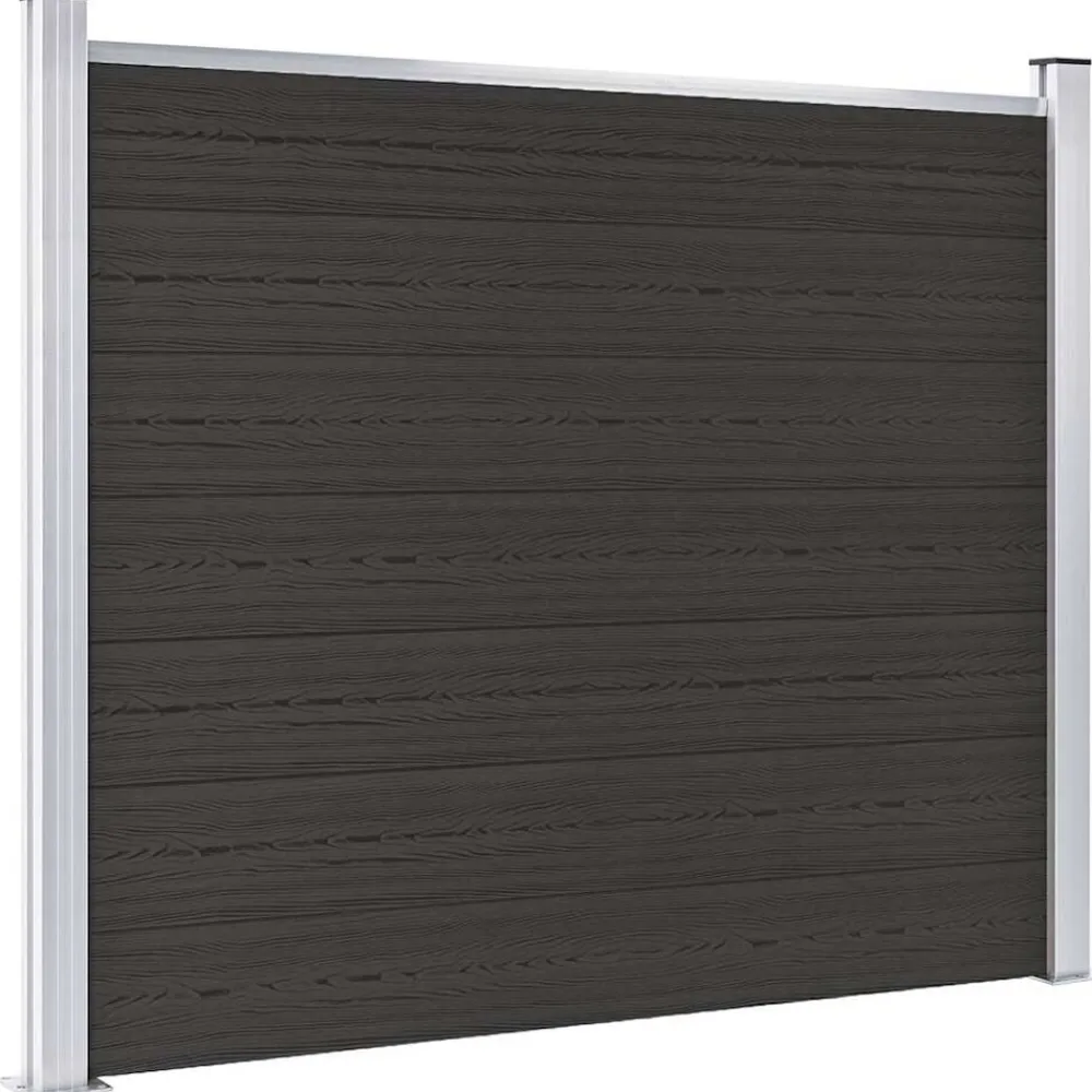 vidaXL Vallas De Jardín-Panel de valla WPC 180x146 cm