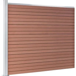 vidaXL Panel de valla WPC marrón 175x146 cm Marrón