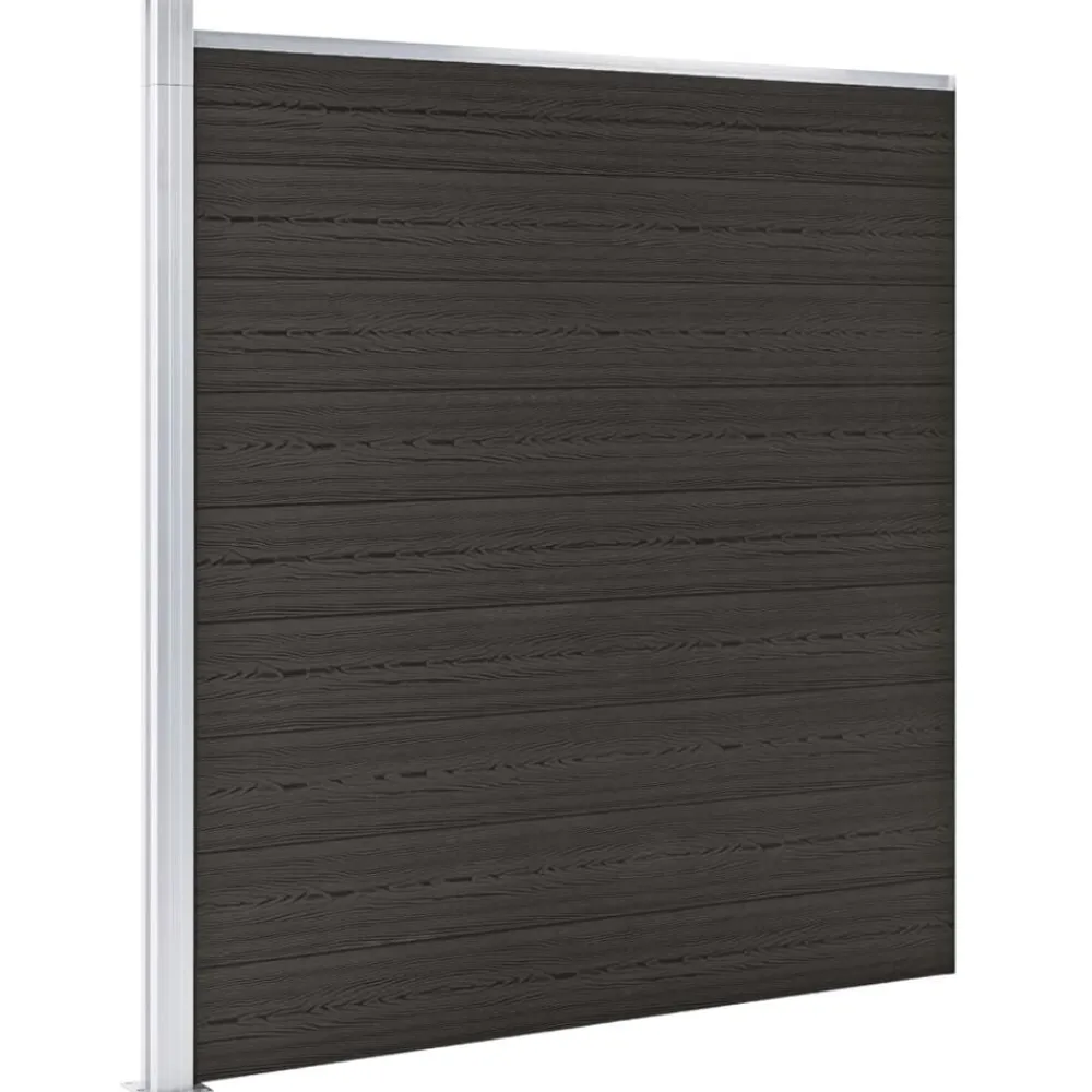 vidaXL Vallas De Jardín-Panel de valla WPC 175x186 cm