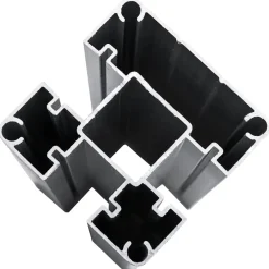 vidaXL Panel de valla WPC 175x105 cm Negro Clearance