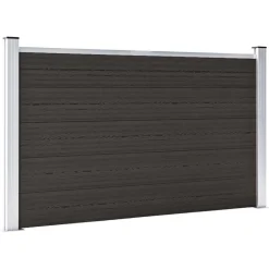 vidaXL Panel de valla WPC 180x105 cm Negro Hot