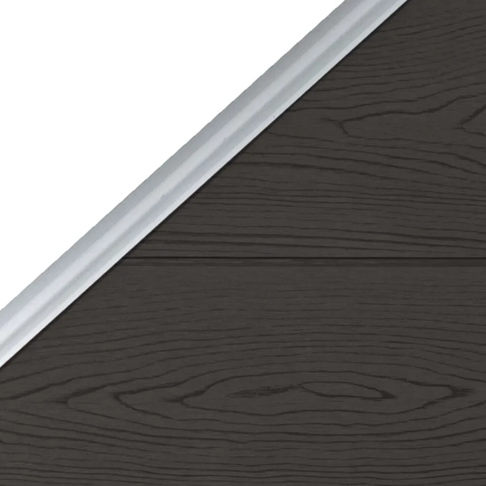 vidaXL Panel de valla WPC 95x(105-180) cm Negro Discount