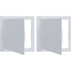 vidaXL Paneles de Acceso 2 pcs 15 x 15 cm Plástico ABS Clearance