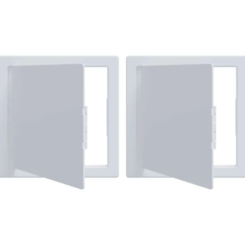 vidaXL Paneles de Acceso 2 pcs 15 x 15 cm Plástico ABS Clearance