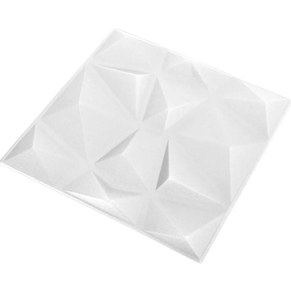 vidaXL Materiales De Construcción-Paneles de pared 12 pcs 50 x 50 cm Espuma XPS