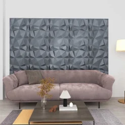 vidaXL Paneles de pared 24 pcs 50 x 50 cm Espuma XPS Gris diamante