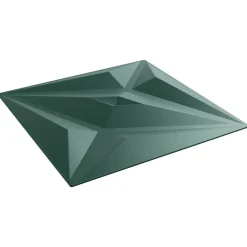 vidaXL Materiales De Construcción-Paneles de pared 48 pcs Verde Estrella 50 x 50 cm Espuma XPS