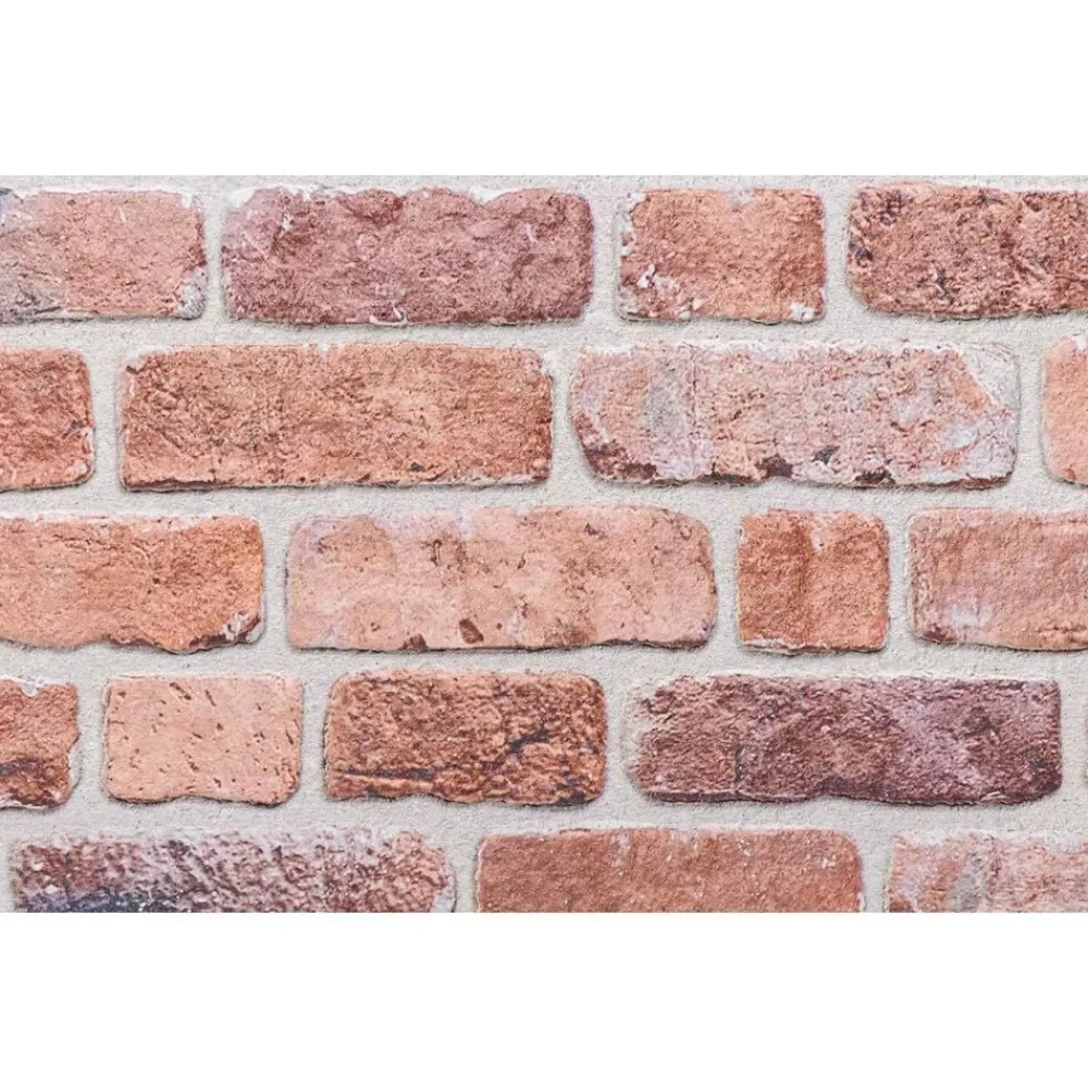vidaXL Materiales De Construcción-Paneles de pared 10 pcs Rojo 100 x 50 cm Espuma EPS