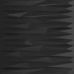 vidaXL Materiales De Construcción-Paneles de pared 48 pcs Piedra Negra 50 x 50 cm Espuma XPS