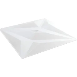 vidaXL Paneles de pared 12 pcs Blanca 50 x 50 cm Espuma XPS estrella Discount