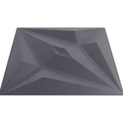 vidaXL Materiales De Construcción-Paneles de pared 24 pcs Gris Estrella 50 x 50 cm Espuma XPS