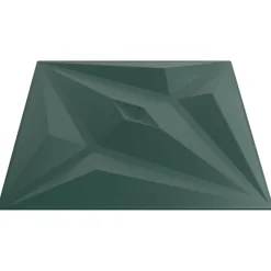 vidaXL Materiales De Construcción-Paneles de pared 12 pcs Verde Estrella 50 x 50 cm Espuma XPS