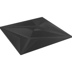 vidaXL Paneles de pared 24 pcs Estrella Negra 50 x 50 cm Espuma XPS Negro estrella Best