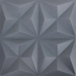 vidaXL Paneles de pared 48 pcs Origami Gris 50 x 50 cm Espuma XPS Gris origami Online
