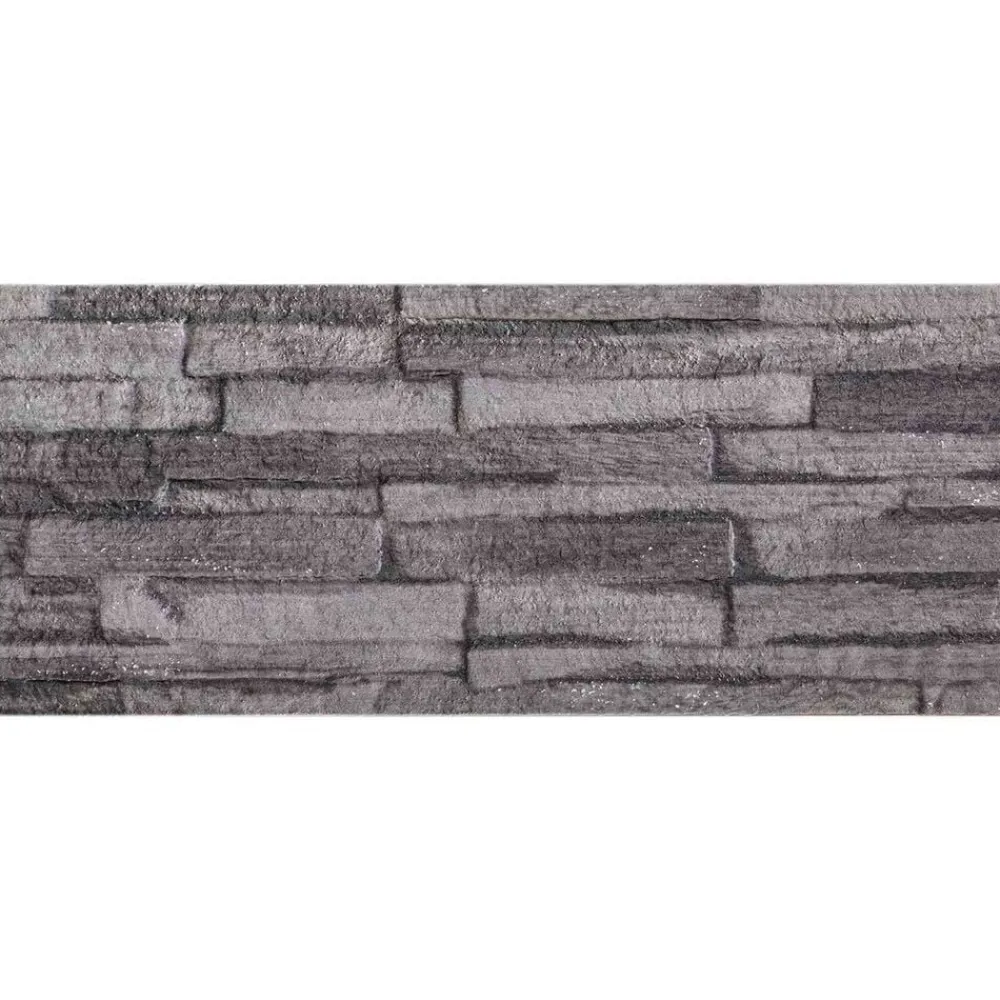 vidaXL Paneles de pared 10 pcs 100 x 25 cm Espuma EPS Antracita Sale