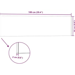 vidaXL Paneles de pared 10 pcs 100 x 25 cm Espuma EPS Antracita Sale