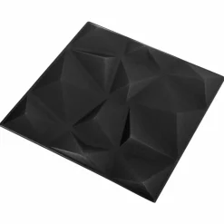vidaXL Paneles de pared 24 pcs 50 x 50 cm Espuma XPS Negro diamante Hot