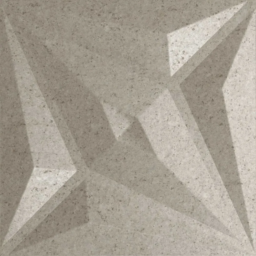 vidaXL Materiales De Construcción-Paneles de pared 12 pcs Betón Estrella 50 x 50 cm Espuma XPS
