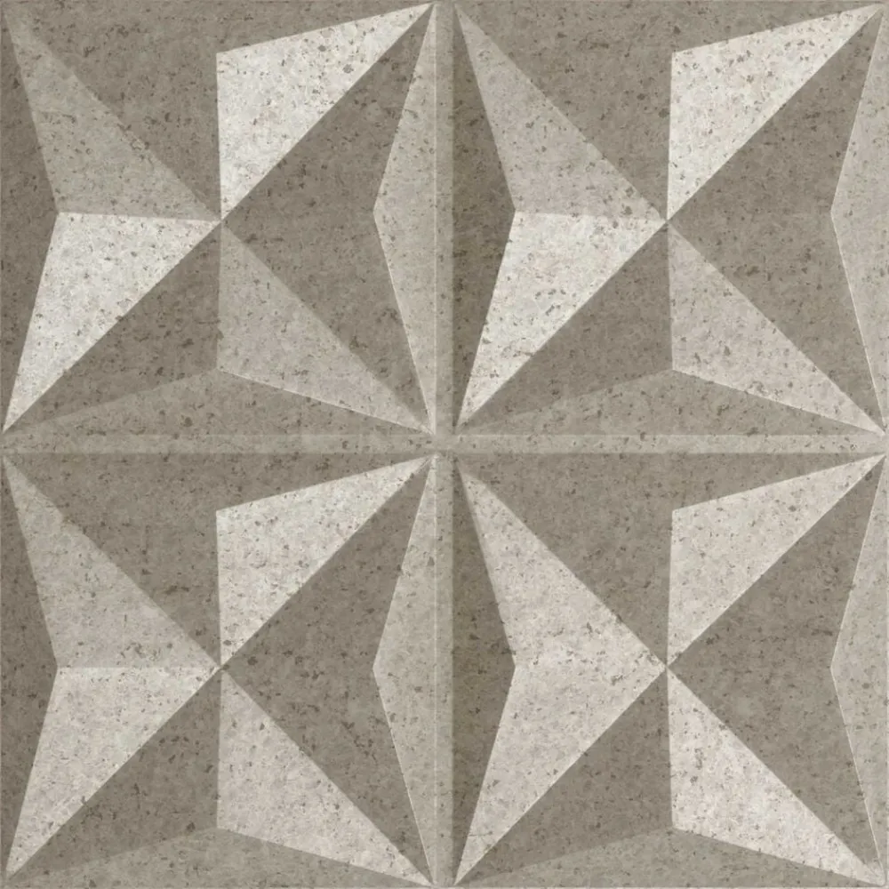 vidaXL Materiales De Construcción-Paneles de pared 12 pcs Origami Betón 50 x 50 cm Espuma XPS