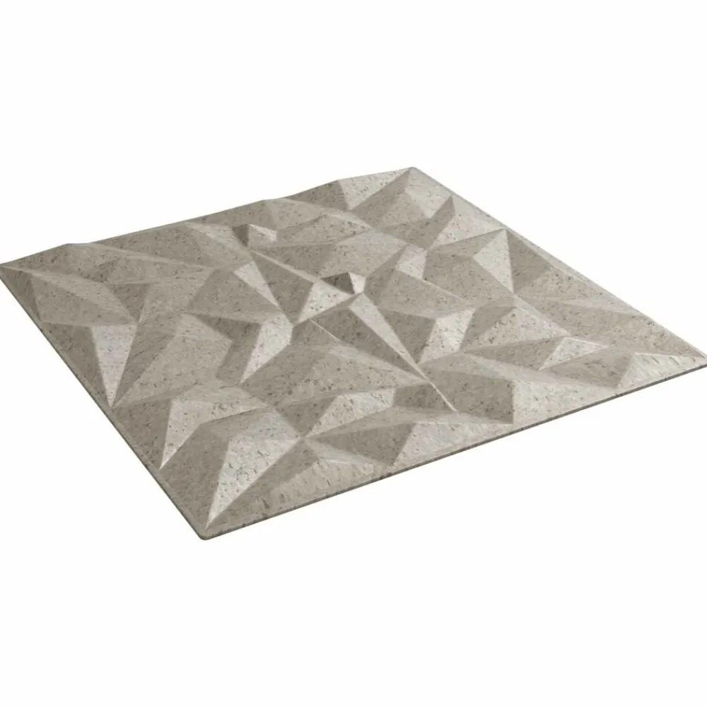 vidaXL Materiales De Construcción-Paneles de pared 12 pcs Betón Amatista 50 x 50 cm Espuma XPS