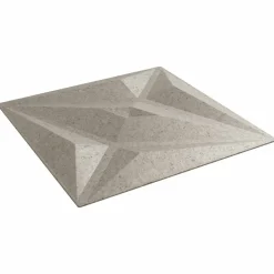 vidaXL Materiales De Construcción-Paneles de pared 48 pcs Betón Estrella 50 x 50 cm Espuma XPS