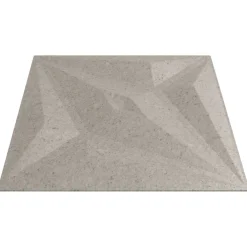vidaXL Materiales De Construcción-Paneles de pared 48 pcs Betón Estrella 50 x 50 cm Espuma XPS