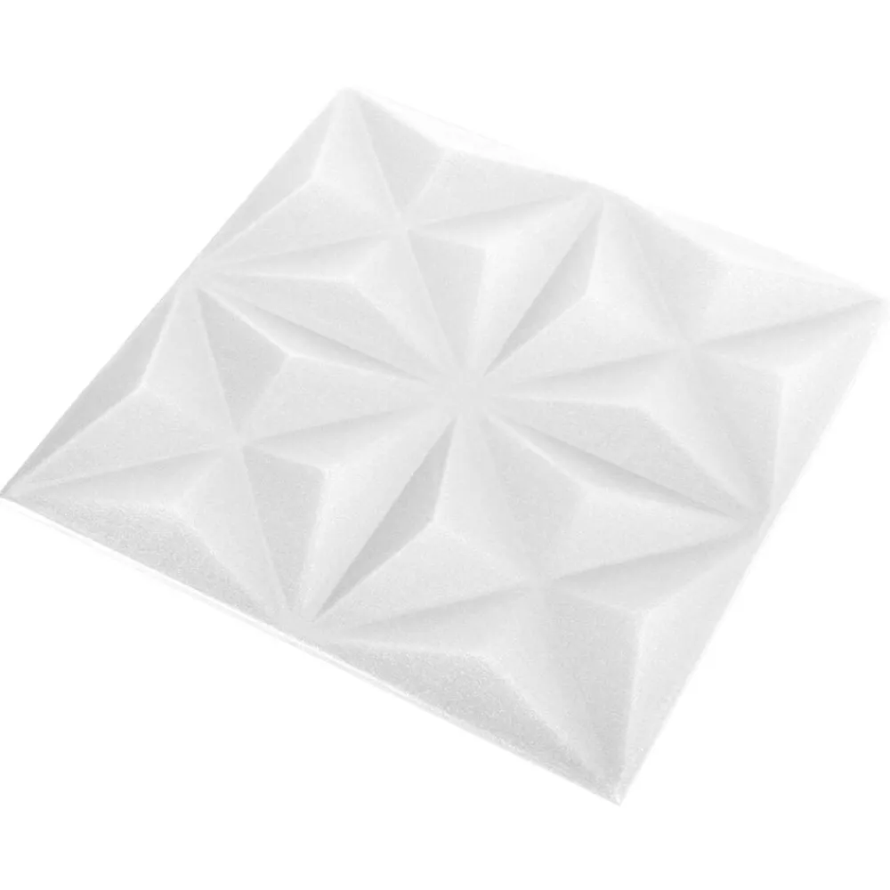 vidaXL Materiales De Construcción-Paneles de pared 24 pcs 50 x 50 cm Espuma XPS