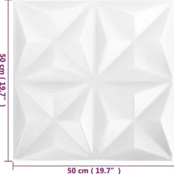 vidaXL Materiales De Construcción-Paneles de pared 24 pcs 50 x 50 cm Espuma XPS