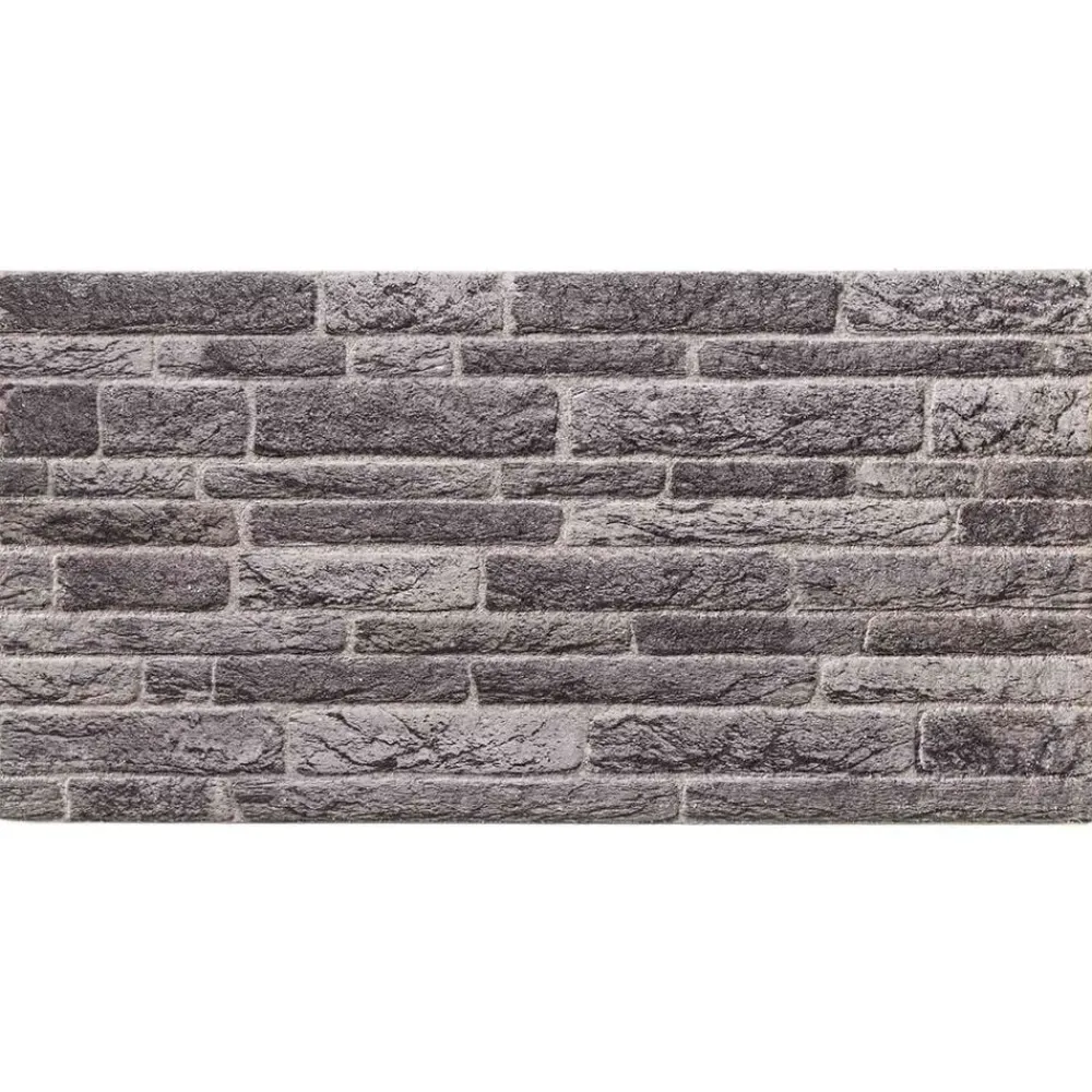 vidaXL Paneles de pared 10 pcs 100 x 50 cm Espuma EPS Gris antracita Clearance