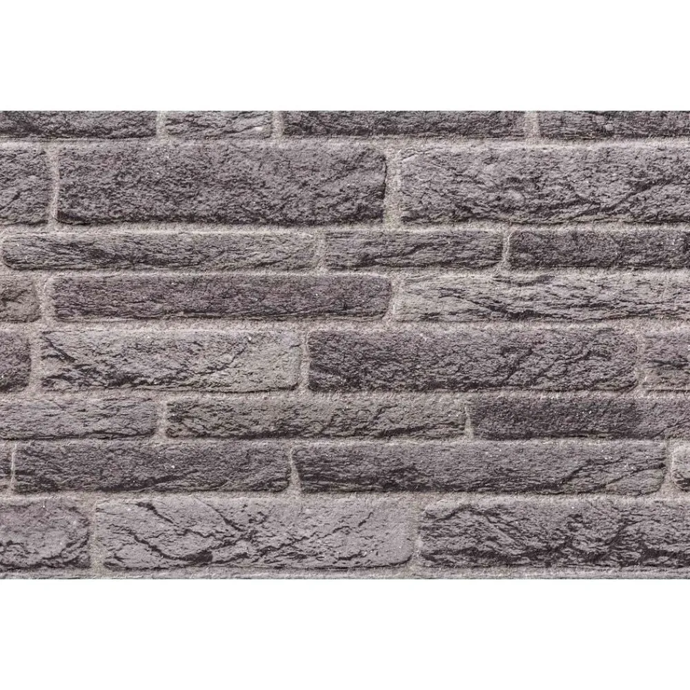 vidaXL Paneles de pared 10 pcs 100 x 50 cm Espuma EPS Gris antracita Clearance
