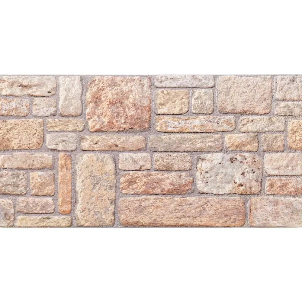 vidaXL Materiales De Construcción-Paneles de pared 10 pcs Marrón claro y 100 x 50 cm Espuma EPS