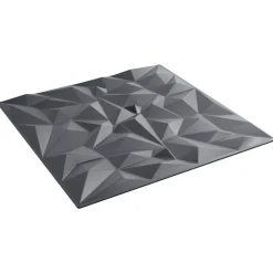 vidaXL Paneles de pared 24 pcs Gris Amatista 50 x 50 cm Espuma XPS Amatista gris Best