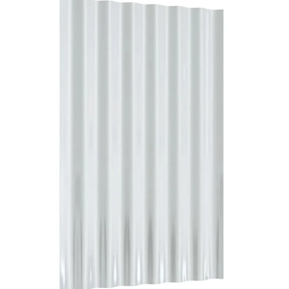 vidaXL Materiales De Construcción-Paneles de tejado 12 unidades acero galvanizado 60x36 cm