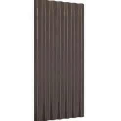 vidaXL Paneles de tejado 36 unidades acero galvanizado marrón 80x36 cm Marrón