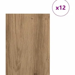 vidaXL Arte Y Ocio-Paneles Decorativos 12 pcs Roble artesanal 21 x 30 x 0,27 cm