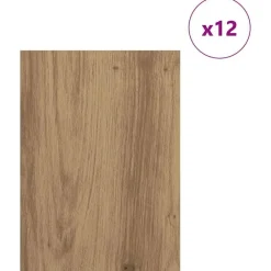 vidaXL Paneles Decorativos 12 pcs Roble artesanal 15 x 21 x 0.27 cm Roble artisan