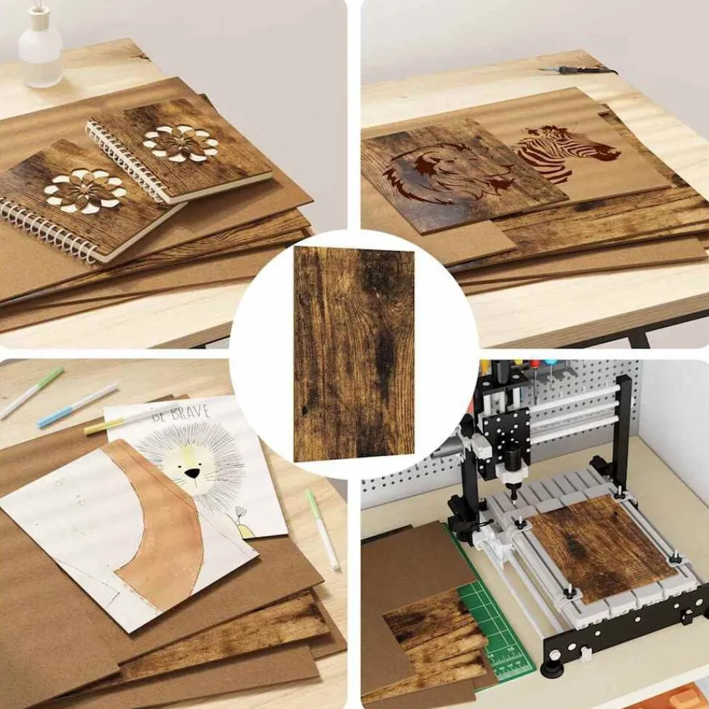 vidaXL Paneles Decorativos 12 pcs 30 x 42 x 0.27 cm Roble ahumado Online