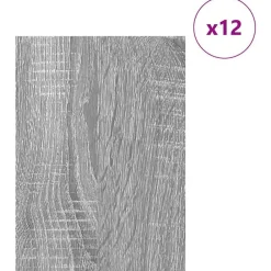 vidaXL Paneles Decorativos 12 pcs 30 x 42 x 0.27 cm Gris sonoma Outlet