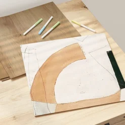 vidaXL Arte Y Ocio-Paneles Decorativos 50 pcs Roble artesanal 30 x 30 x 0.27 cm