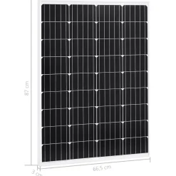 vidaXL Suministros Eléctricos-Paneles Solares Aluminio