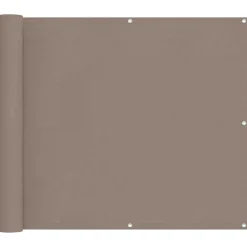 vidaXL Pantalla de Balcón 100 x 400 cm Tela Oxford Taupé Hot