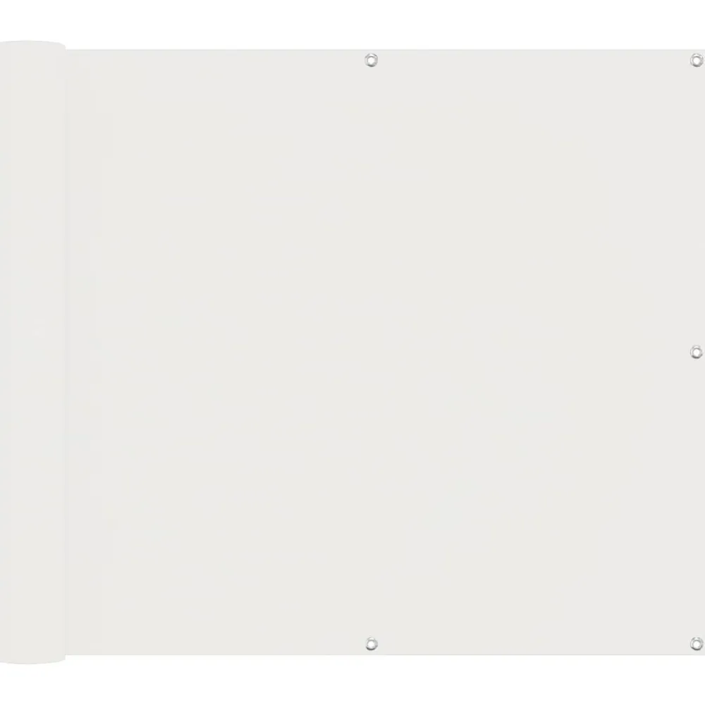 vidaXL Pantalla de Balcón 100 x 1000 cm Tela Oxford Blanco Sale